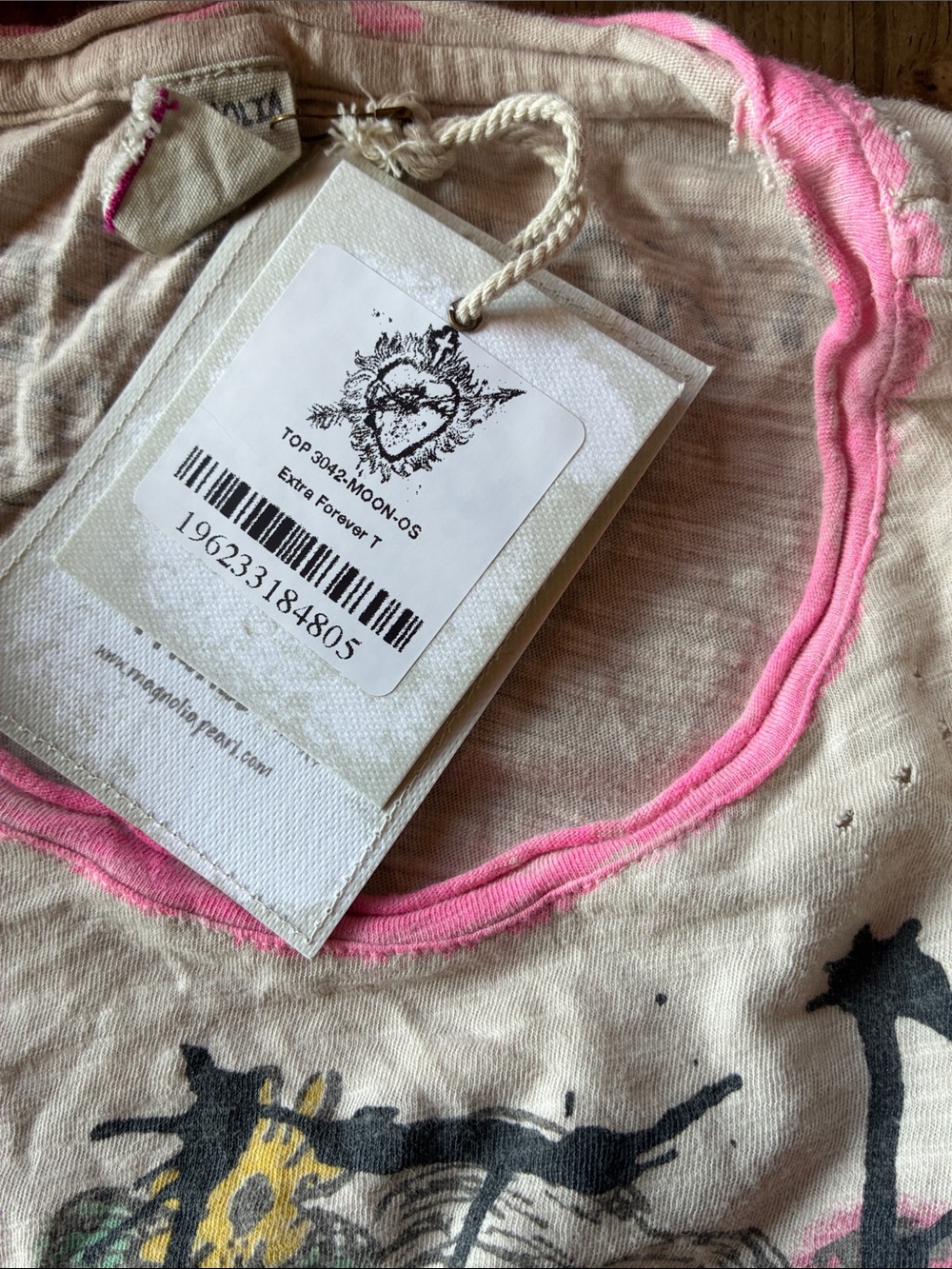 NWT Magnolia Pearl💯Cotton Extra Forever Oversized Tee (One Size Fits Most) - Picture 11 of 12